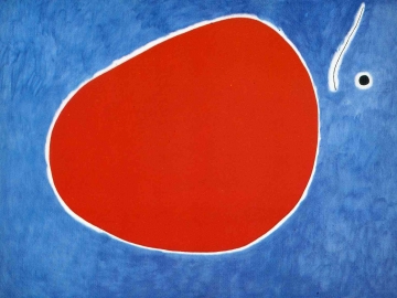 Joan Miro - The flight of the dragonfly in front of the sun