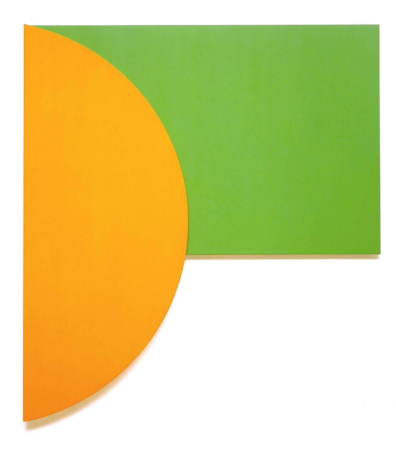 Ellsworth Kelly - Orange Relief with Green